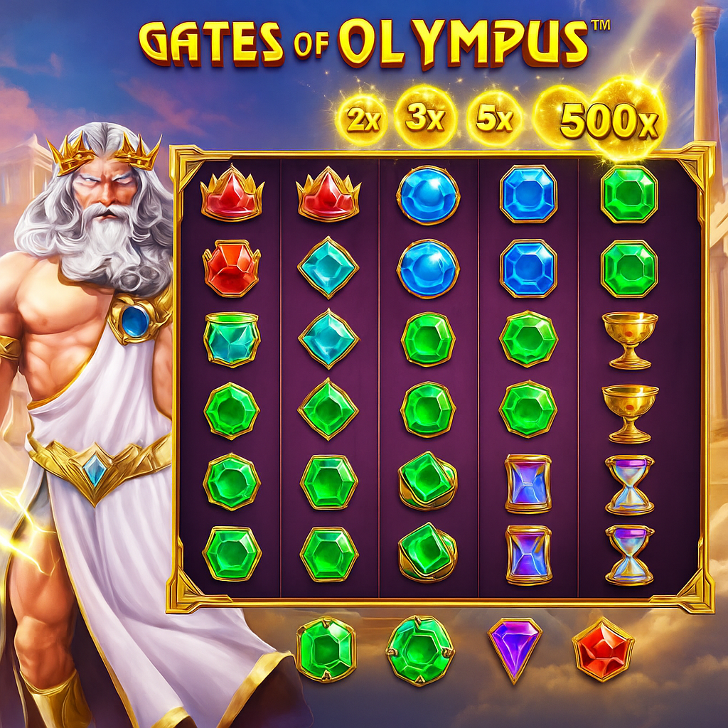 Cadoola - Gates of Olympus Slot Game - Multiplier Wins