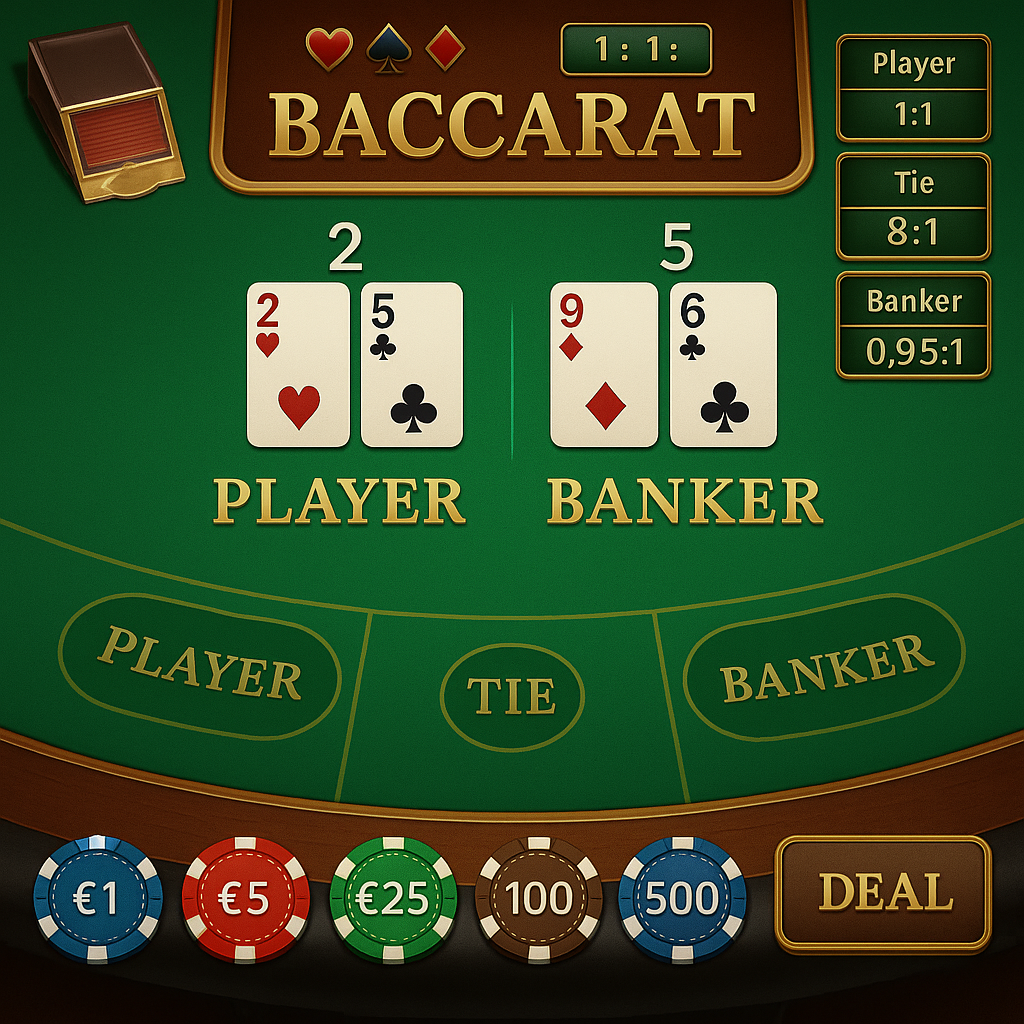 Cadoola - Baccarat Table Game - Elegant Betting