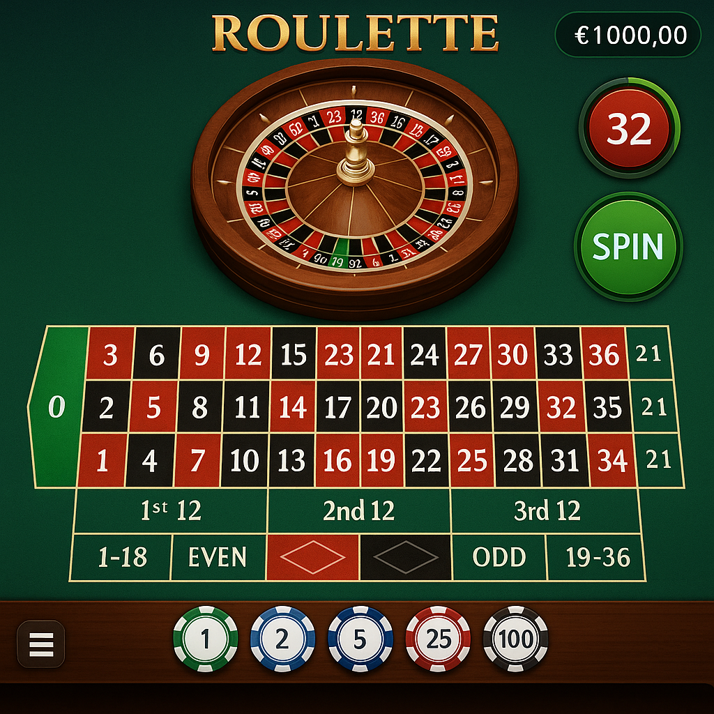 Cadoola - Roulette Table Game - European Version